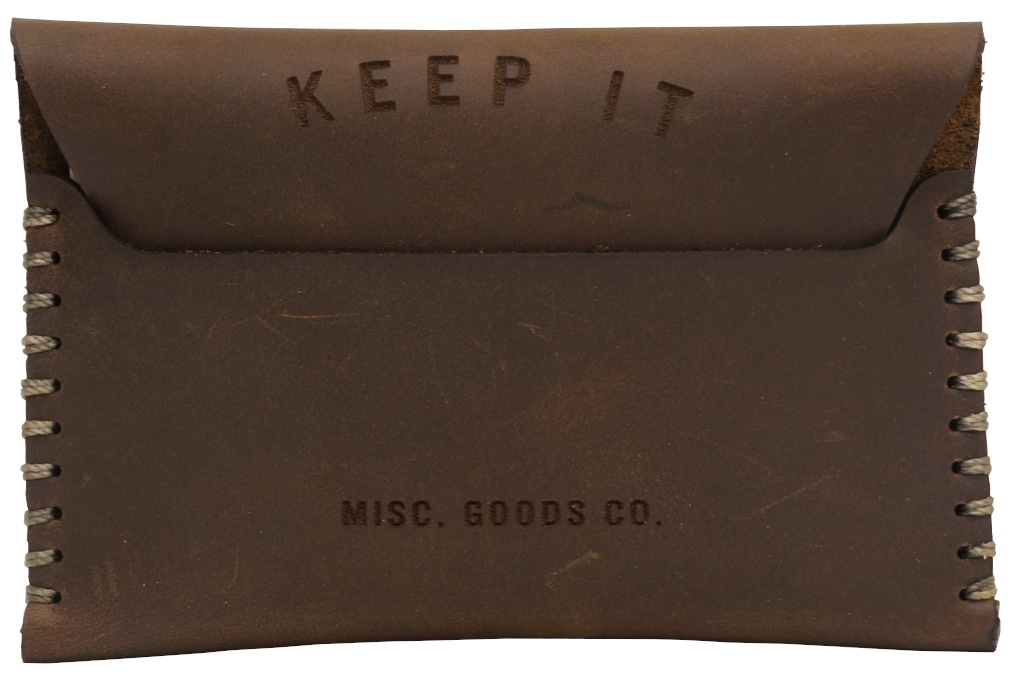 Misc. Goods Co. �쥶�� �����ɥ����� ������å� V.1 �������֥饦�� ����ꥫ�� ��� ��˥��å��� Leather Wallet