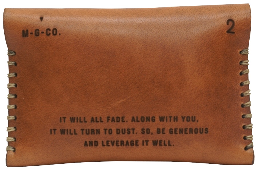 Misc. Goods Co. �쥶�� �����ɥ����� ������å� V.2 �饤�ȥ֥饦�� ����ꥫ�� ��� ��˥��å��� Leather Wallet
