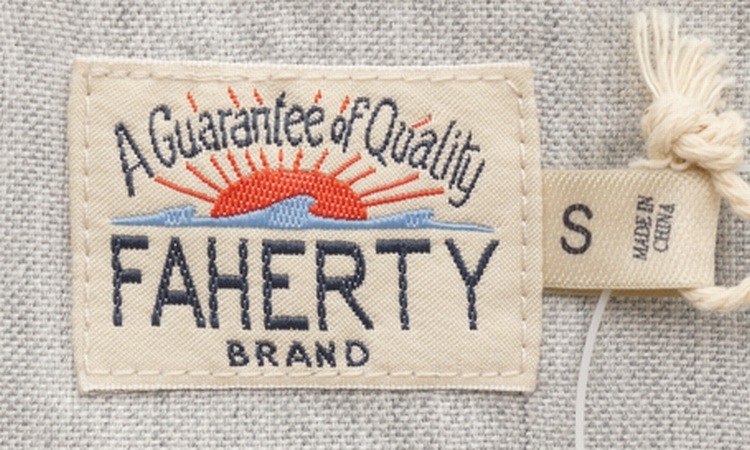 FAHERTY BRAND (�ե���ƥ� �֥���) ���å����ե����� �ܥ�������� Ⱦµ����� ���ߤꥰ�졼 ���