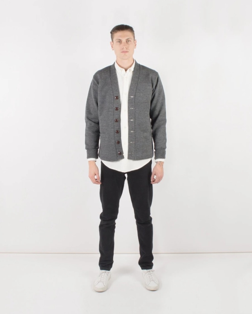 Dehen 1920(�ǡ��إ�) ���饷�å� �����ǥ����� ���ߤ� ���㥳���� ��� ����ꥫ�� Classic Cardigan Charcoal Heather