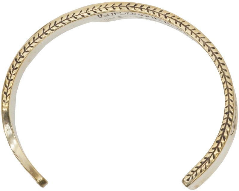 LHN Jewelry(륨 奨꡼) ƹ ϥɥᥤ  ߥ  Х󥰥 ֥쥹å ֥饹 Straight Razor Cuff Brass