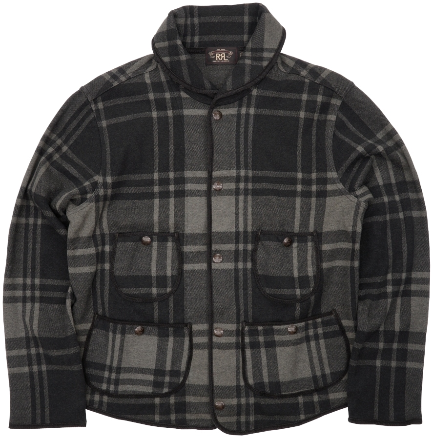 (֥륢륨) RRL ץå ˥å 㥫 㥱å 졼 x ֥å  Plaid Knit Jacket
