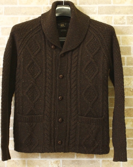 RRL / ダブルアールエル カシミア × メリノウール ショールカラー  