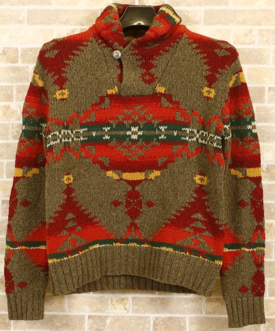 RRL ネイティブ カーディガン ガウン 90年代初期 L RRL ネイティブ