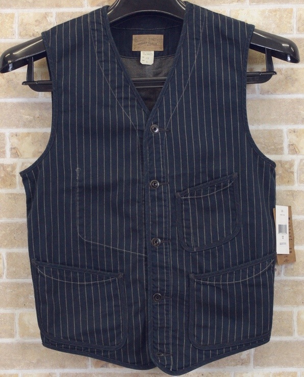RRL / ダブルアールエル 「Reynolds work vest」 インディゴ ワーク 
