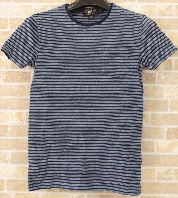 RRL / ダブルアールエル インディゴ染め スラブ織り 胸ポケット