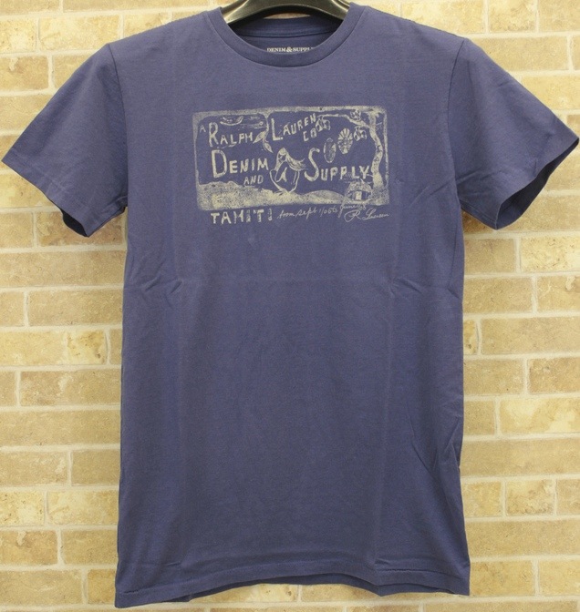 ���ե������ Denim&Supply �ǥ˥�����ץ饤 ���ҥ� ���� �ץ��� �ԥ���� �֥롼 S