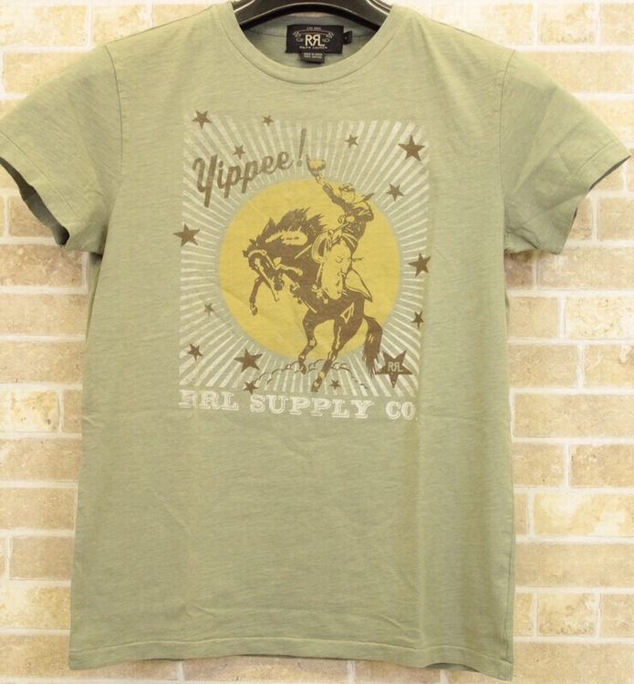 ダブルアールエル) RRL カウボーイ グラフィック Tシャツ Cowboy 