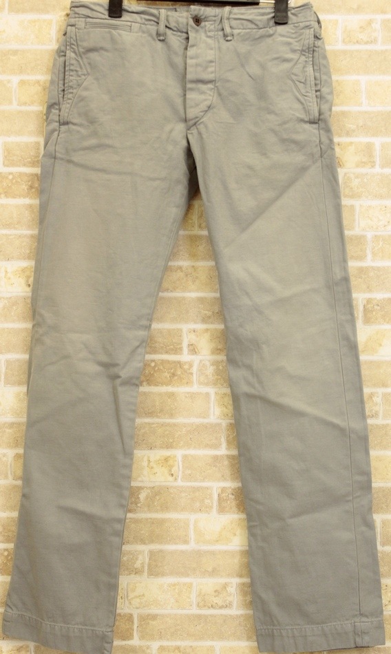 ダブルアールエル) RRL オフィサーズ フィールド チノ ウォッシュド