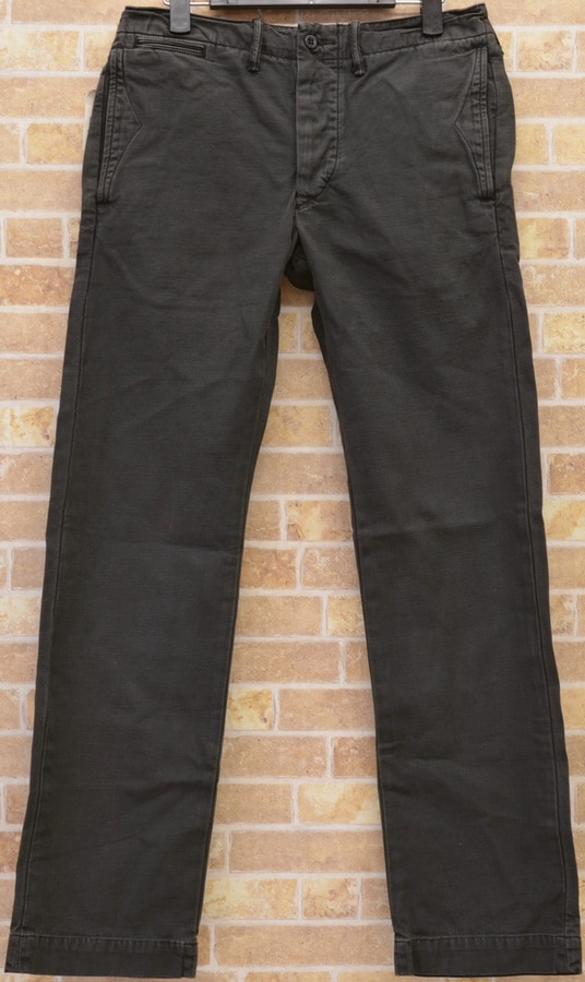 (֥륢륨) RRL ե ե  եǥå ֥å 30x32 Officer's field chino faded black