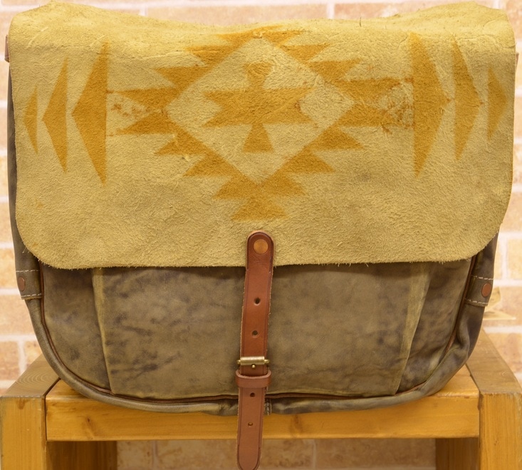 【アメリカ製】DOUBLE RL スウェードメールバッグ アメリカ製】DOUBLE RL スウェードメールバッグ 1960's “ US Mail Bag