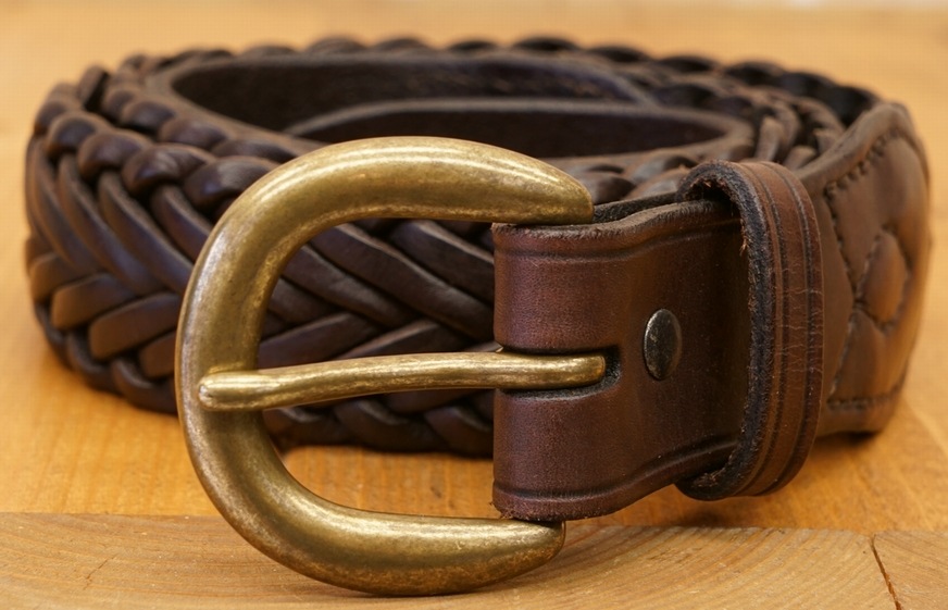 (֥륢륨) RRL Leather Greenok Belt  쥶 ٥