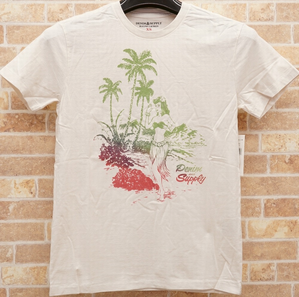 ���ե������ Denim&Supply �ǥ˥�����ץ饤 �ե饬���� T�����  S