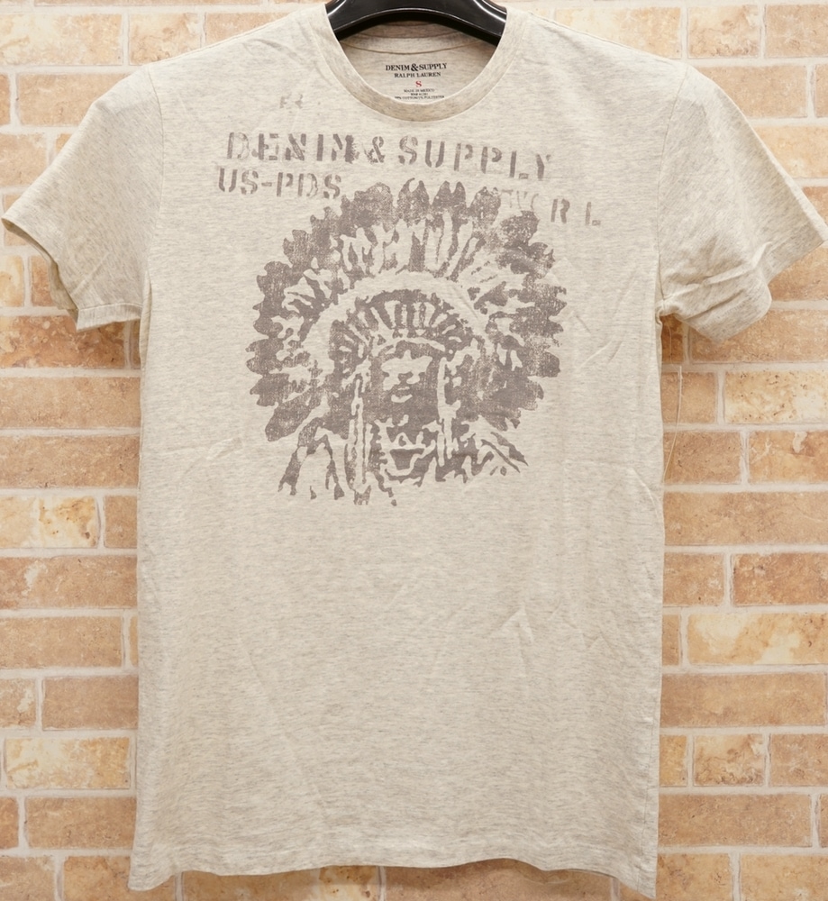 ���ե������ Denim&Supply �ǥ˥�����ץ饤 ����ǥ����� �ݡ��ȥ졼�� T�����