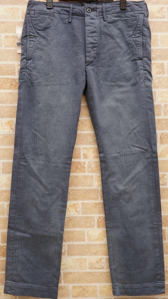 ダブルアールエル) RRL ヘリンボーン オフィサーズ チノ フェイデド