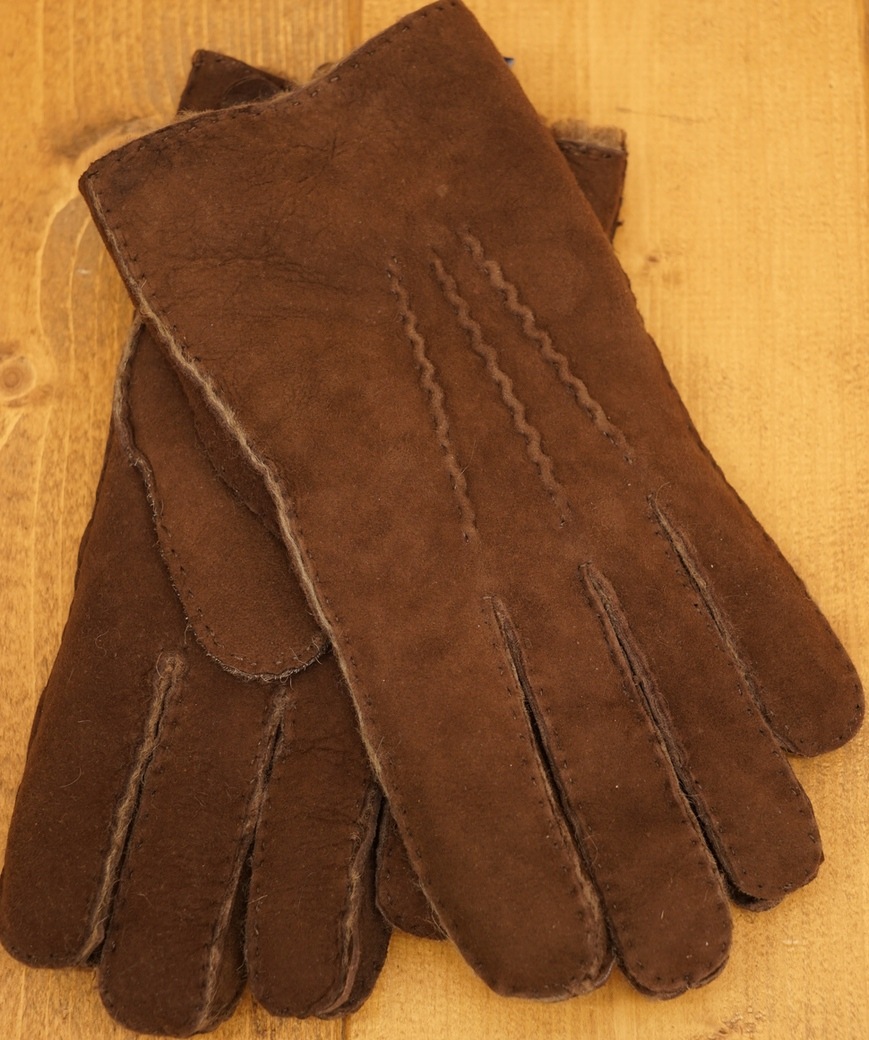 (���ե������) Ralph Lauren ���㡼��� ���������� �쥶�� �������� Shearling Gloves