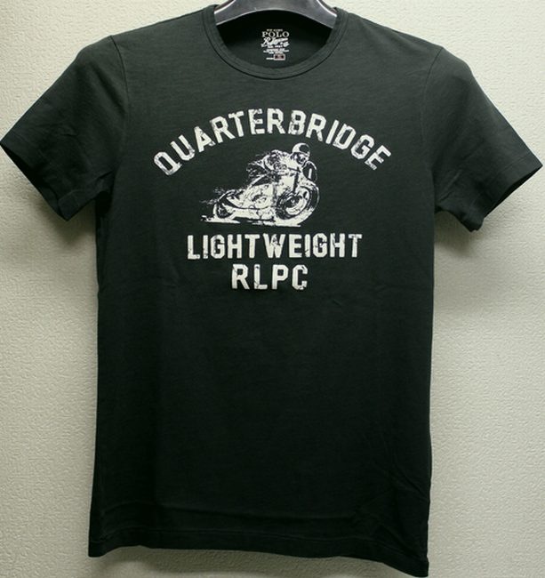 【RRL】関税/送料込み グラフィックロゴ Tシャツ ラルフローレン / Ralph Lauren バイク & ロゴ Tシャツ