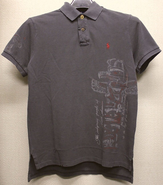 ���ե������ / Ralph Lauren ���ƥå� & �ڥ���Ȳù� �ȡ��ƥ�ݡ���ץ��� �ݥ������ �����å���ɥ֥�å� M