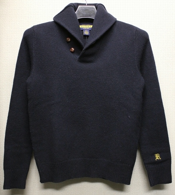 ラルフローレン・ラグビー ショールカラー ニット セーター RUGBY / ラルフローレン ラグビー シェットランドウール ショール