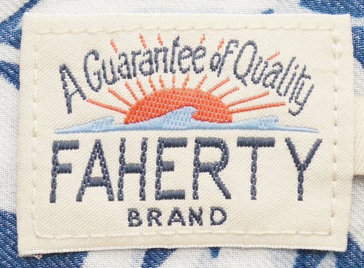 FAHERTY BRAND (�ե���ƥ� �֥���) Playa �ܥ��˥���ץ��� Ⱦµ ����� �ե����ǥ� �֥롼 ��� Faded Blue Botanical
