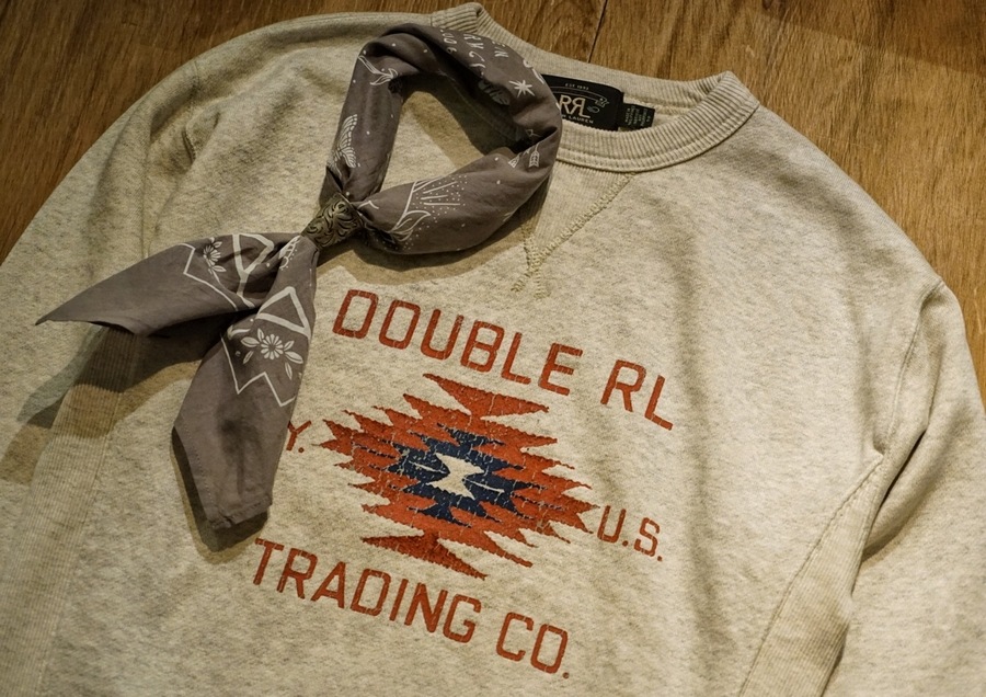 ダブルアールエル バンダナ ネイビー RRL ロゴ | www.unimac.az