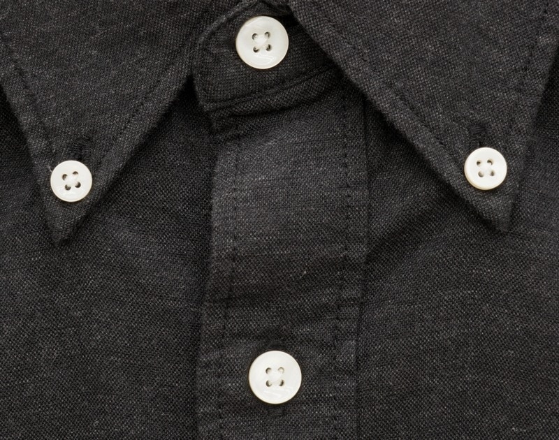 FAHERTY BRAND (�ե���ƥ� �֥���) ���å����ե����� �ܥ�������� ����� �֥�å� ���ȥ�å� ��� Stretch Oxford Shirt Washed Black