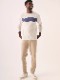 FAHERTY BRAND (�ե���ƥ� �֥���) ��С����֥� �饤�ȥ������� �ե����ƥ꡼ ���롼�ͥå� �������å� �ۥ磻�� x �֥롼 Reverse French Terry Crewneck