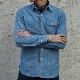 (���֥륢���륨��) RRL ���������� �����֥졼 �������� �ڥ���Ȳù� �֥롼 ��� Painted Chambray Workshirt
