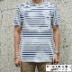 FAHERTY BRAND (�ե���ƥ� �֥���) �������� �ܡ����� �ݥ��å� T����� �ۥ磻�� ��� Breton Stripe Tee