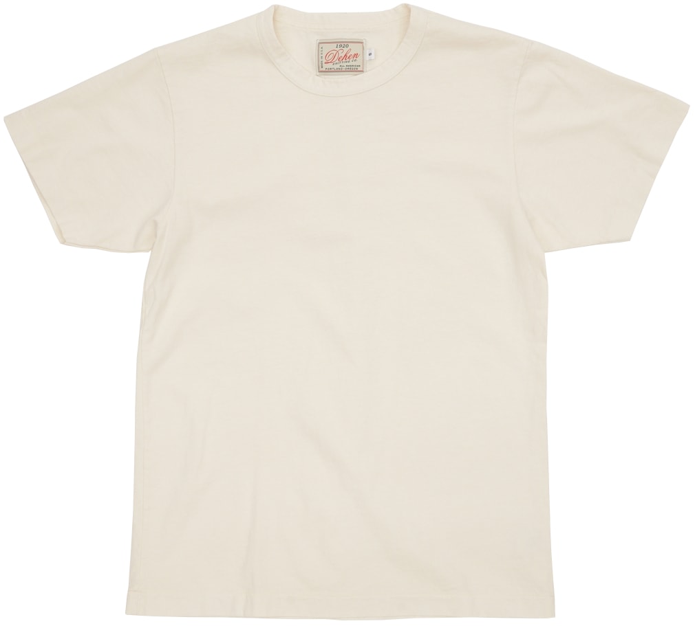 Dehen 1920(�ǡ��إ�) ����ꥫ�� �إӡ� �ǥ塼�ƥ��� T����� ������ / �ʥ����� ��� Heavy Duty Tee Natural