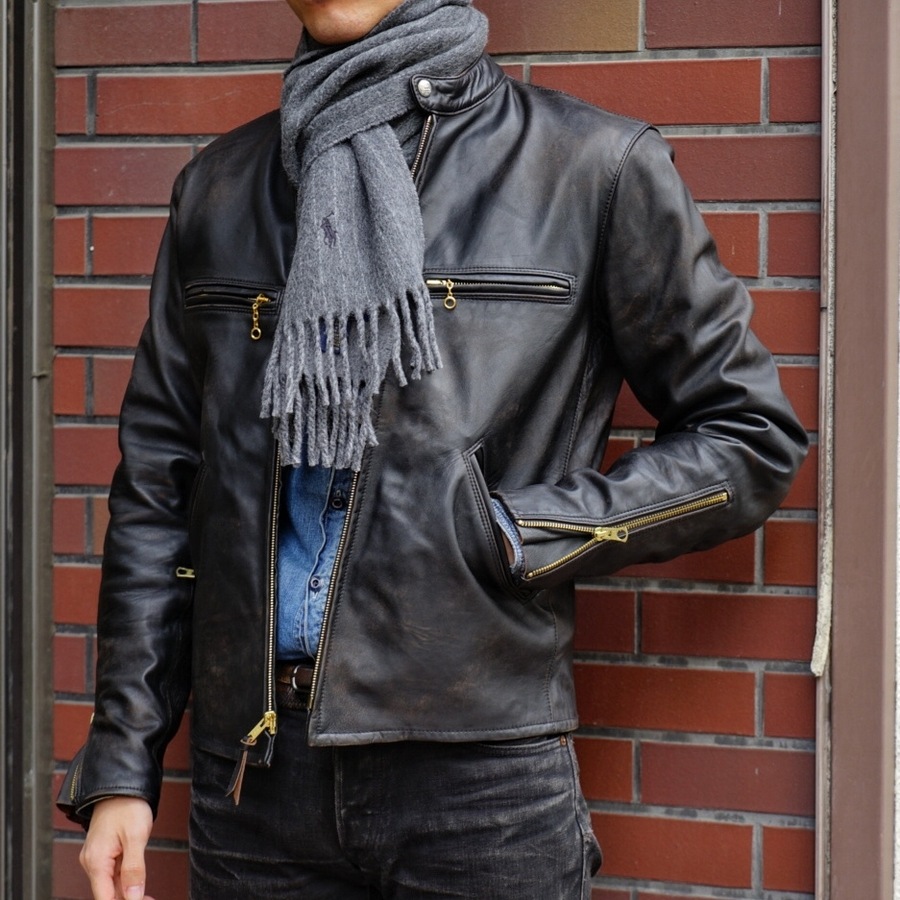 (���ե������) Ralph Lauren �ԥ󥹥ȥ饤�� �� ���֥�ե����� �� �������� �����ꥢ�� �ޥե顼 �إ��� pinstriped double-faced scarf