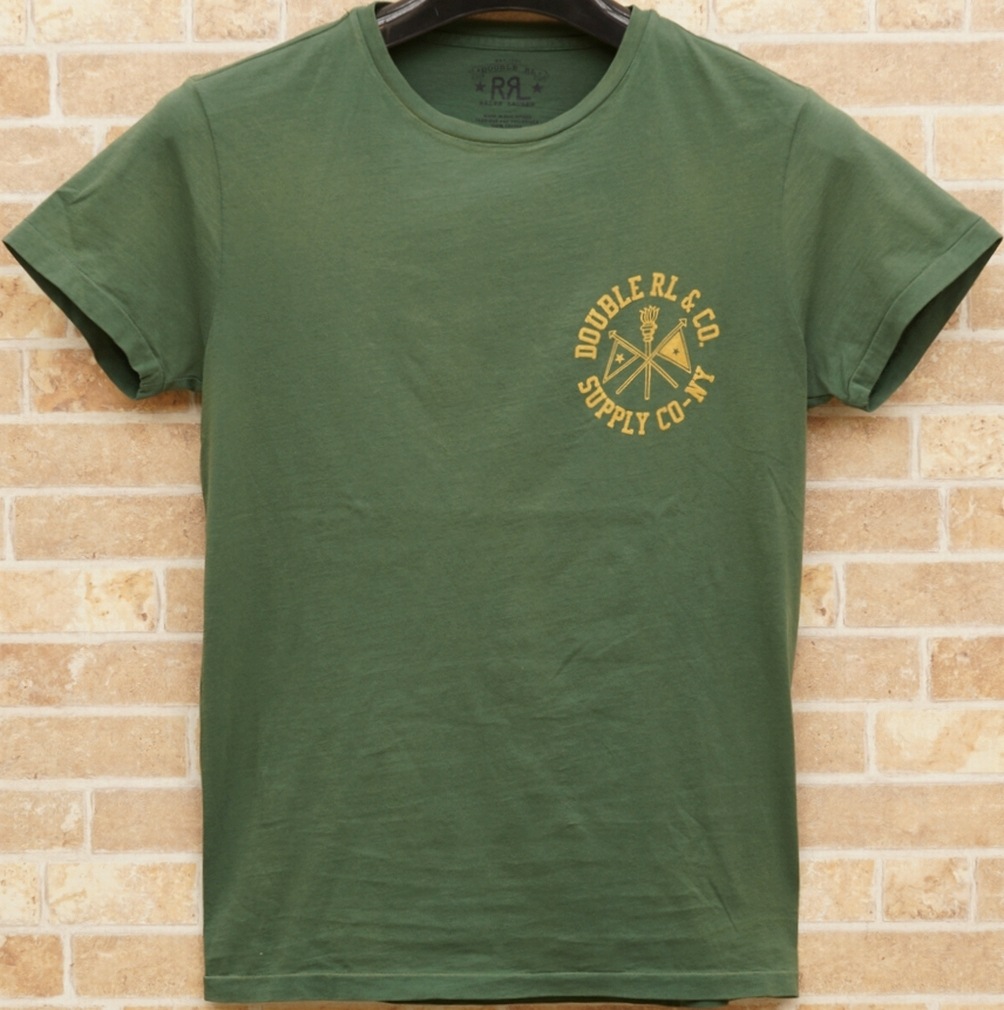(֥륢륨) RRL åȥ եå Хåץ T ꡼  Cotton Jersey Graphic Tshirt Spruce