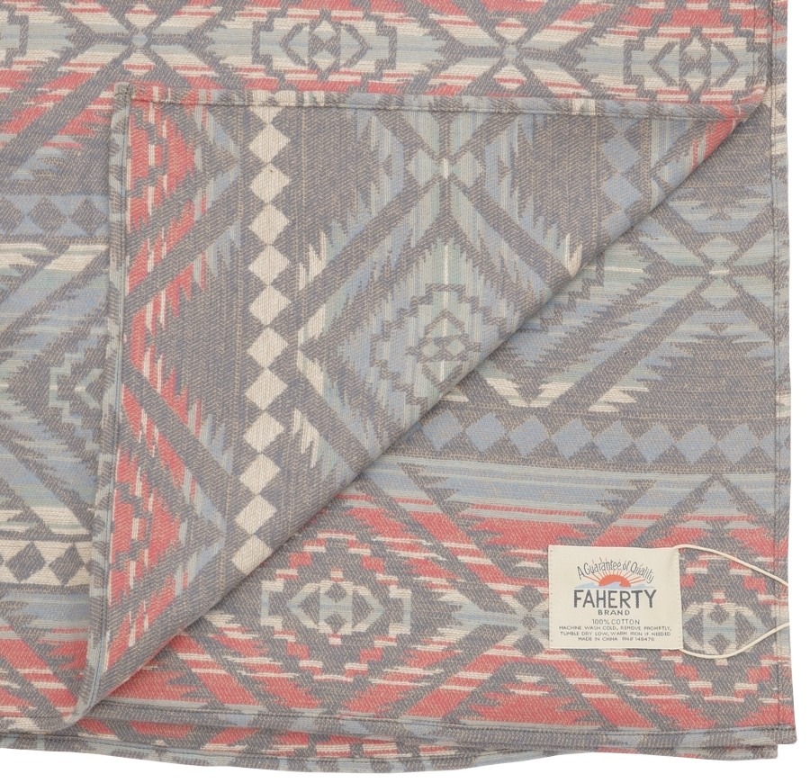 FAHERTY BRAND (ファリティ ブランド) Adirondack ブランケット コットン ネイティブ柄 Aleutian Coast