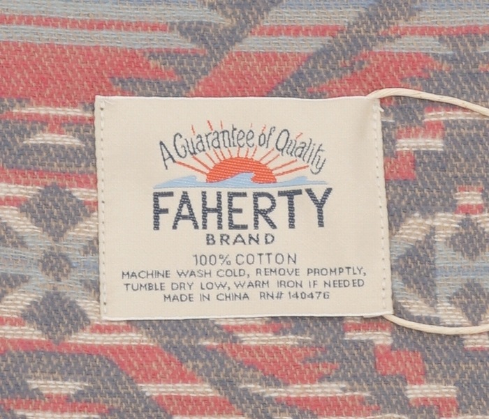 FAHERTY BRAND (ファリティ ブランド) Adirondack ブランケット コットン ネイティブ柄 Aleutian Coast