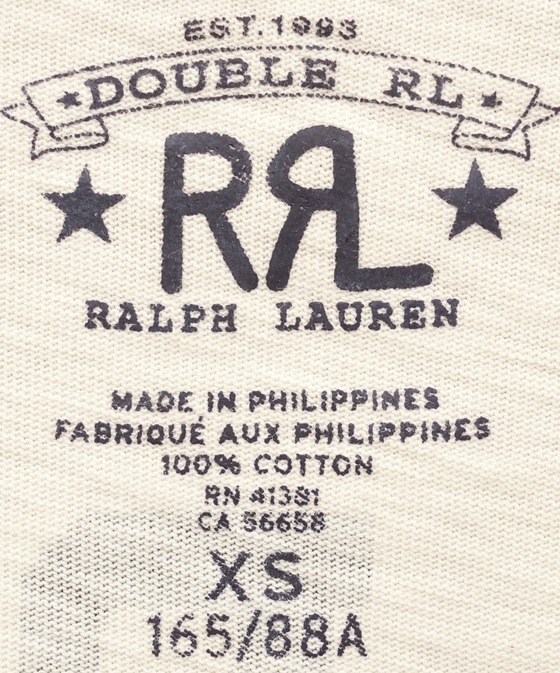 (֥륢륨) RRL åȥ եå Хåץ T ꡼  Cotton Jersey Graphic Tshirt Cream