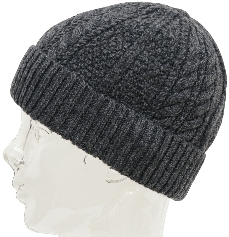 (���֥륢���륨��) RRL ���� ������ ������Ԥ� �˥å� �����å� ����å� ���㥳���� Aran-Knit Merino Wool Watch Cap Charcoal