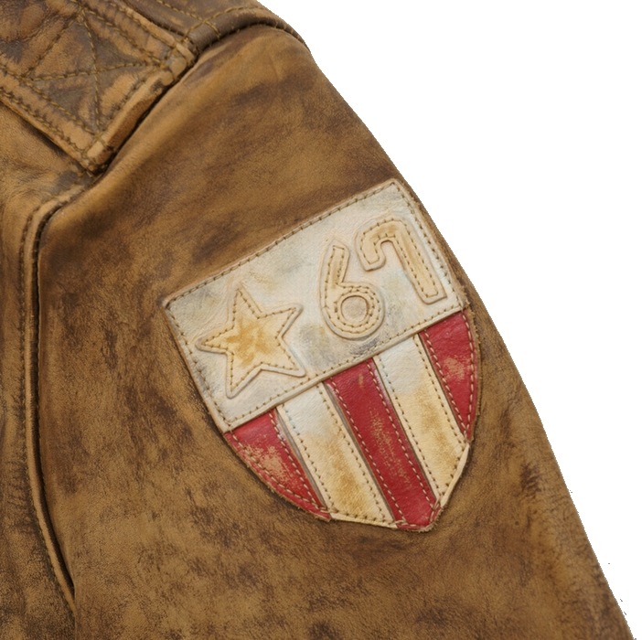 (���ե������) Ralph Lauren ��� �쥶�� �ܥ�С����㥱�å� ��� Leather Bomber Jacket