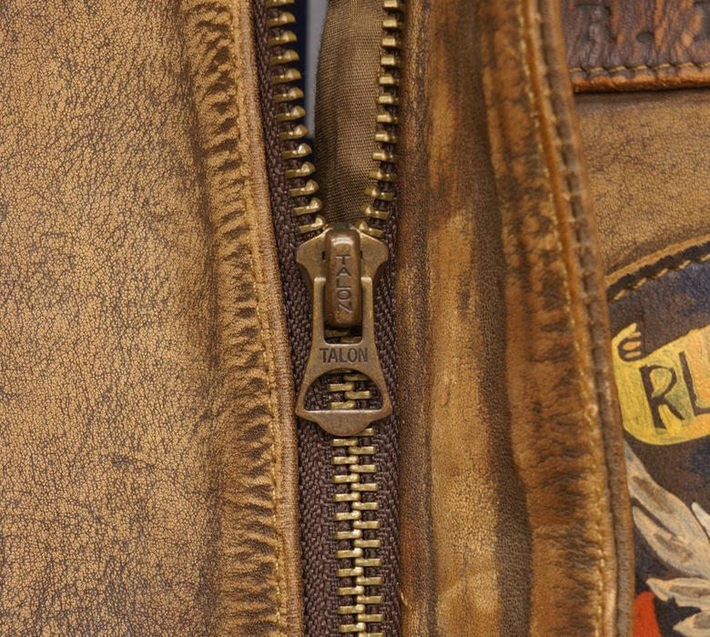 (���ե������) Ralph Lauren ��� �쥶�� �ܥ�С����㥱�å� ��� Leather Bomber Jacket