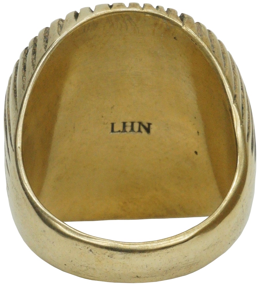 LHN Jewelry(륨 奨꡼) ƹ ϥɥᥤ Byron   x ˥  ˥å Brass onyx ring