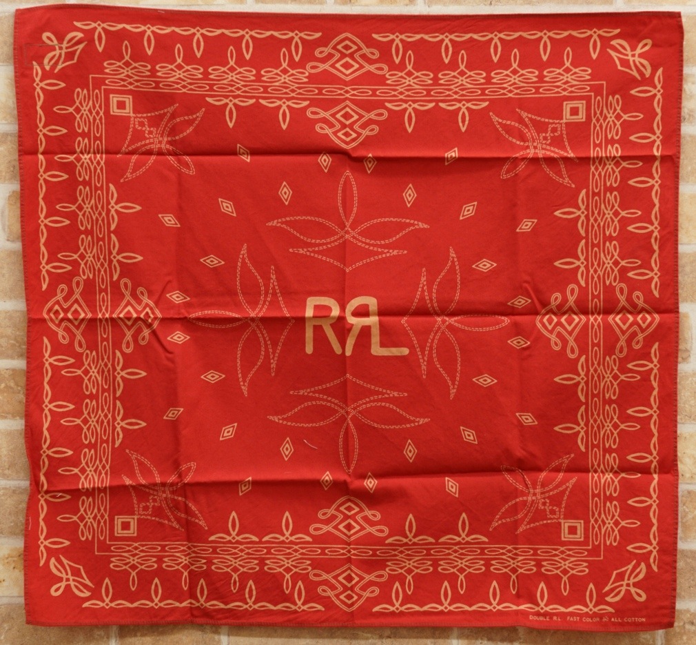 (���֥륢���륨��) RRL �֡��� ���ƥå��� ���åȥ� �Х���� ��å� Boot Stitched Cotton Bandanna