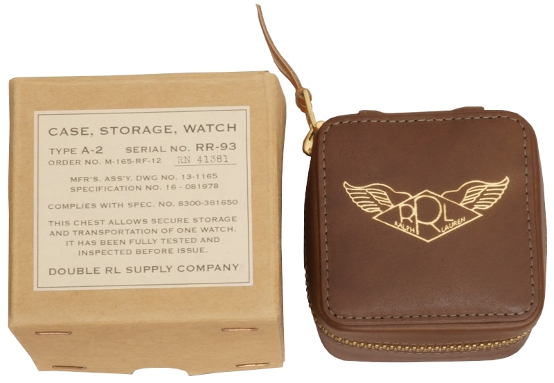 (���֥륢���륨��) RRL �쥶�� �����å� ������ �ӻ��� Leather Watch Case