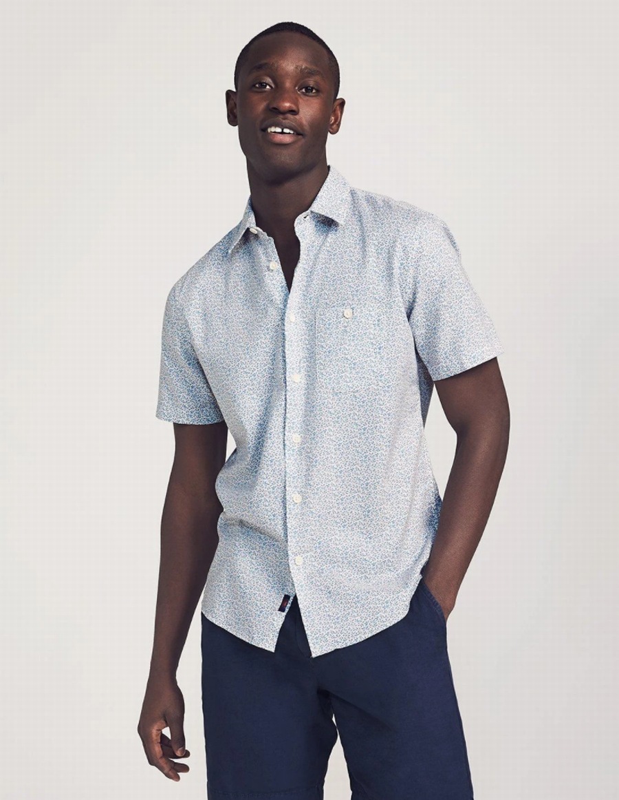 FAHERTY BRAND (�ե���ƥ� �֥���) �饤�ȥ������ȥ��åȥ� Citrus Floral Ⱦµ ����� ��� Short-Sleeve Playa Shirt