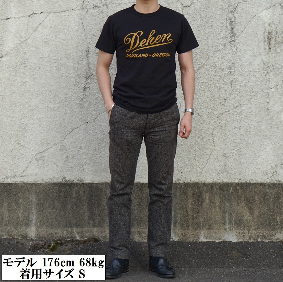 Dehen 1920(ǡإ) ꥫ ơ ٥ T ֥å  Vintage Label Tee Black