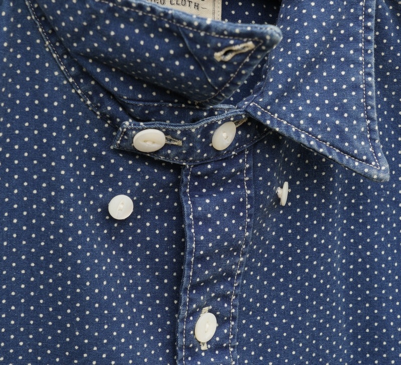 (���֥륢���륨��) RRL �������� �ݥ륫�ɥå� �������� ����ǥ��� Indigo Polka-Dot Workshirt ���