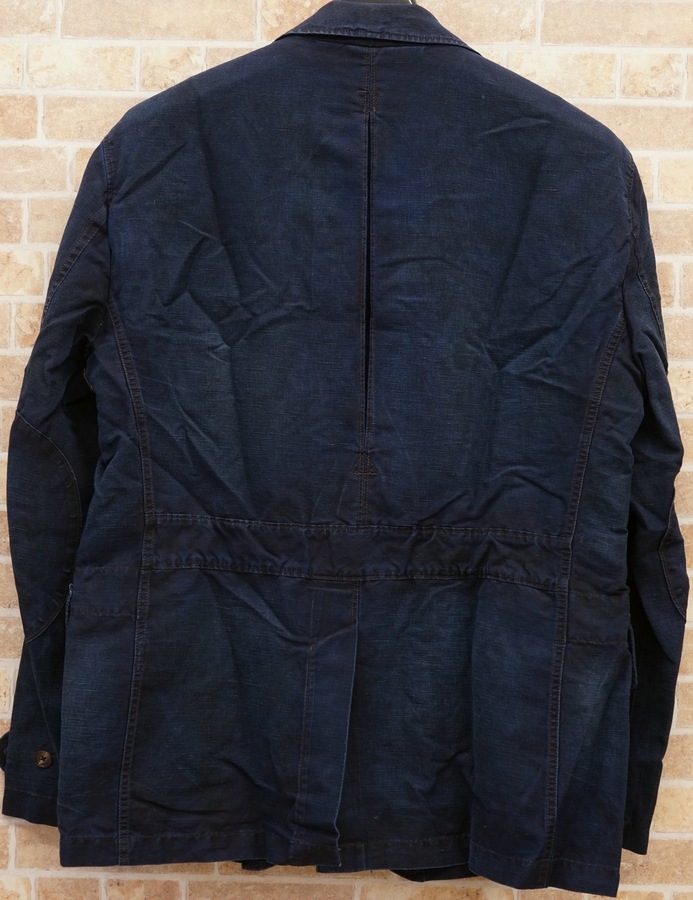 (���ե������) Ralph Lauren Indigo-Dyed Utilyty Sport Coat XL ����ǥ��� ���� �ơ��顼�ɥ��㥱�å�