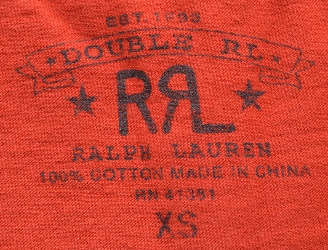 (֥륢륨) RRL 롼ͥå T ߥ å XS Crewneck T-shirt red