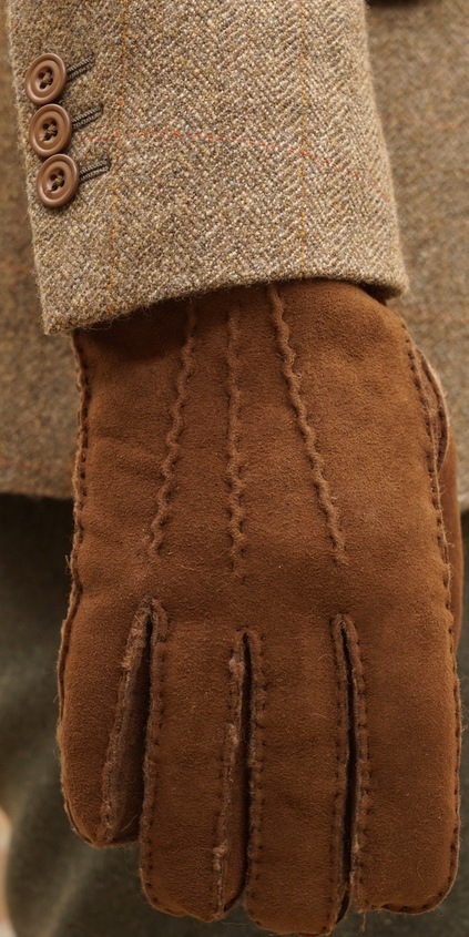 (���ե������) Ralph Lauren ���㡼��� ���������� �쥶�� �������� Shearling Gloves