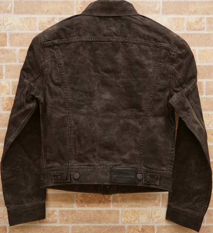 (���ե������) Ralph Lauren Camo �ǥ˥� �ȥ�å��� ���㥱�å� ����ե� XS Denim Trucker Jacket