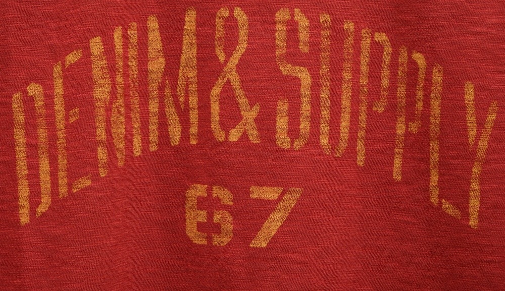 ���ե������ Denim&Supply �ǥ˥�����ץ饤 ����� ���� ���� T����� ��å� XXL