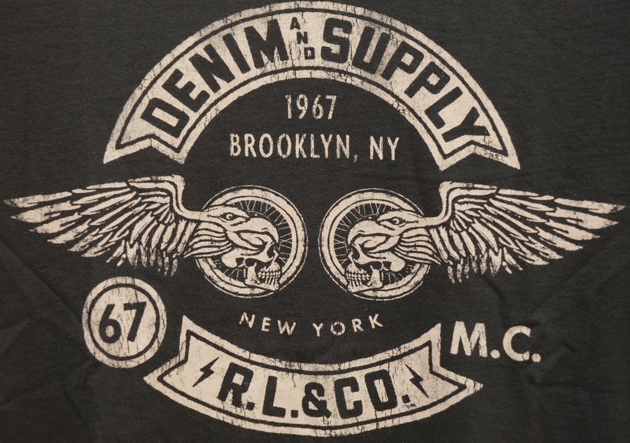 ���ե������ Denim&Supply �ǥ˥�����ץ饤 ������ & ���� T����� XS �ե����ǥå� �֥�å�